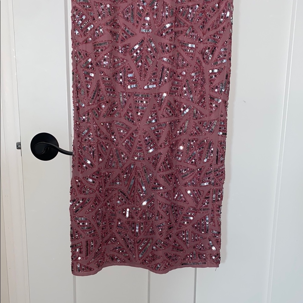 Mac Duggal Pink Sequin Sheath Dress - Picture 2 of 8